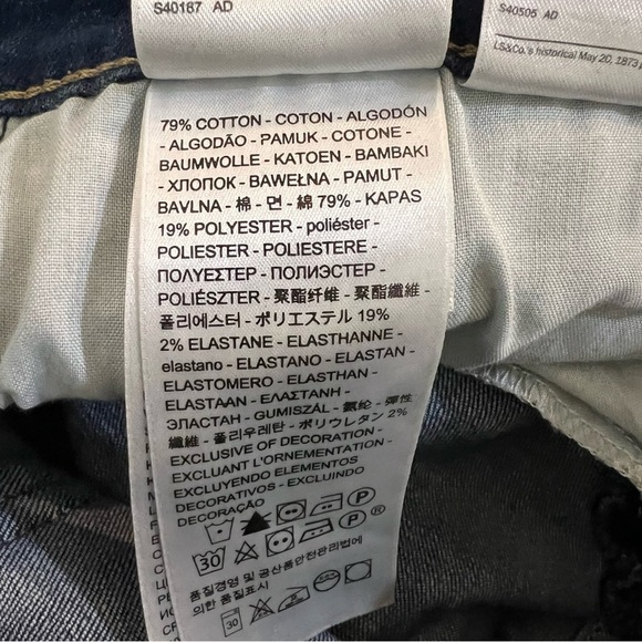 Levi's High Rise Skinny Jeans Distressed Size 31 - Picture 11 of 13